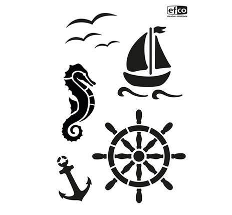 Schablone &ldquo;Maritim&rdquo; | VBS Hobby Bastelshop