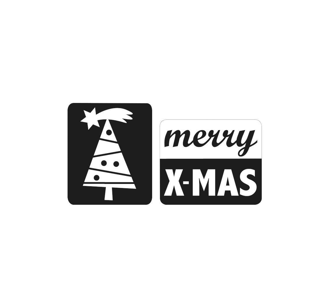 Reliefeinlage merry-X-MAS + Christbaum