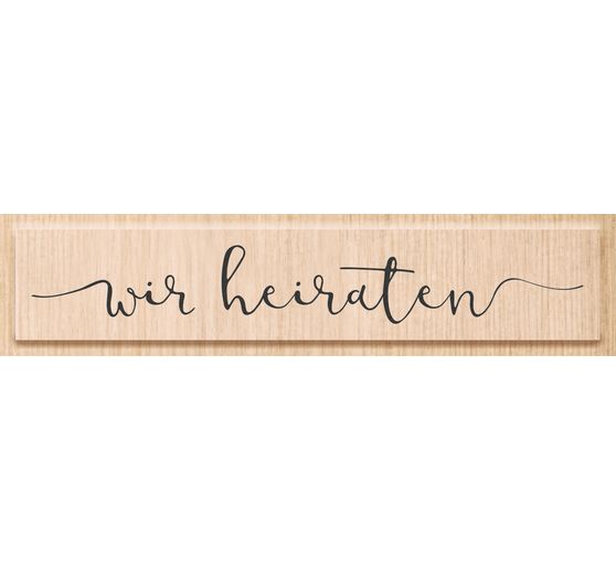 Holzstempel Wir Heiraten Vbs Hobby Bastelshop