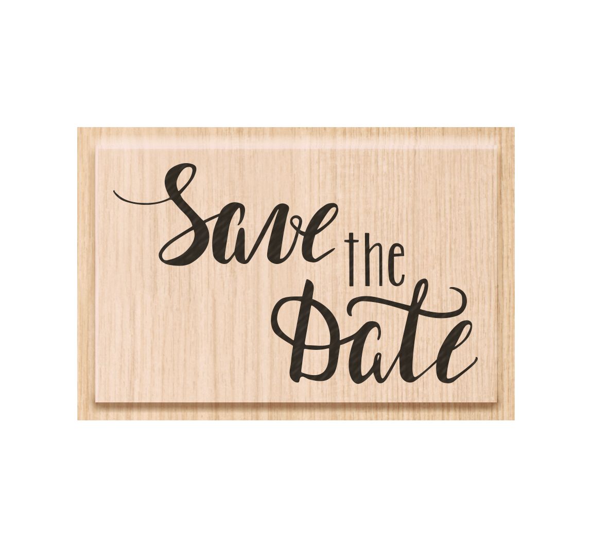Holzstempel Save the Date