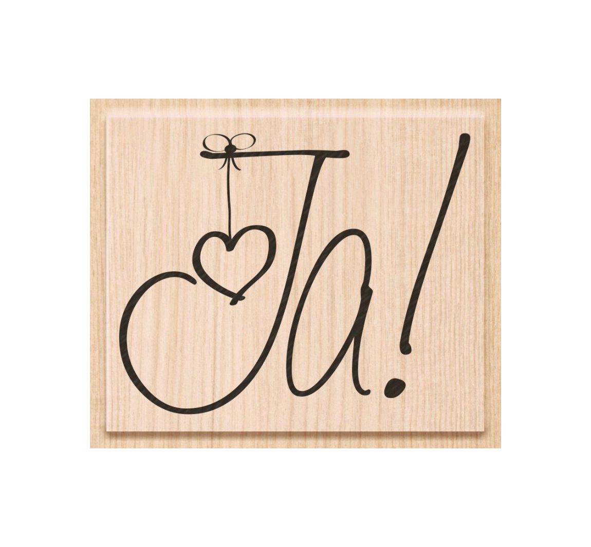 Holzstempel Ja!