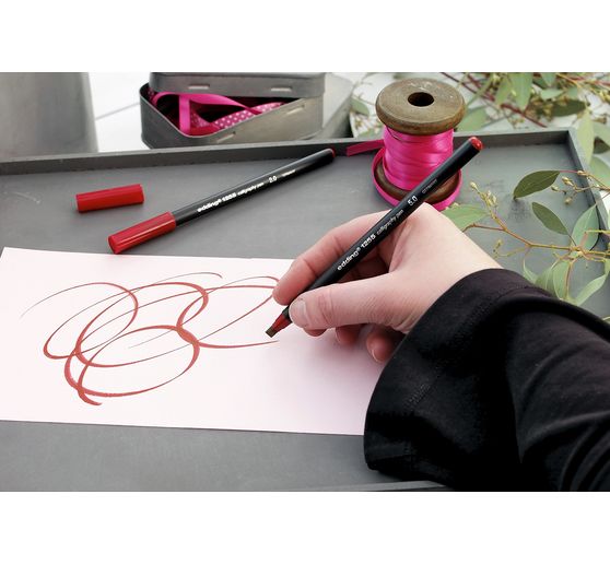 Edding 1255 Kalligrafie Stifte Vbs Hobby Bastelshop In dieser kategorie bieten wir kalligraphie stifte, schreibbereit und elegant für die kunst des schönschreibens und für. edding 1255 kalligrafie stifte