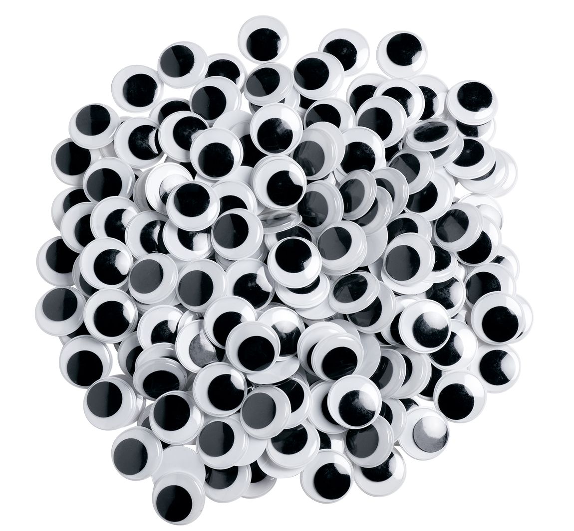 Wackelaugen, rund, 30 mm, VBS Großhandelspackung