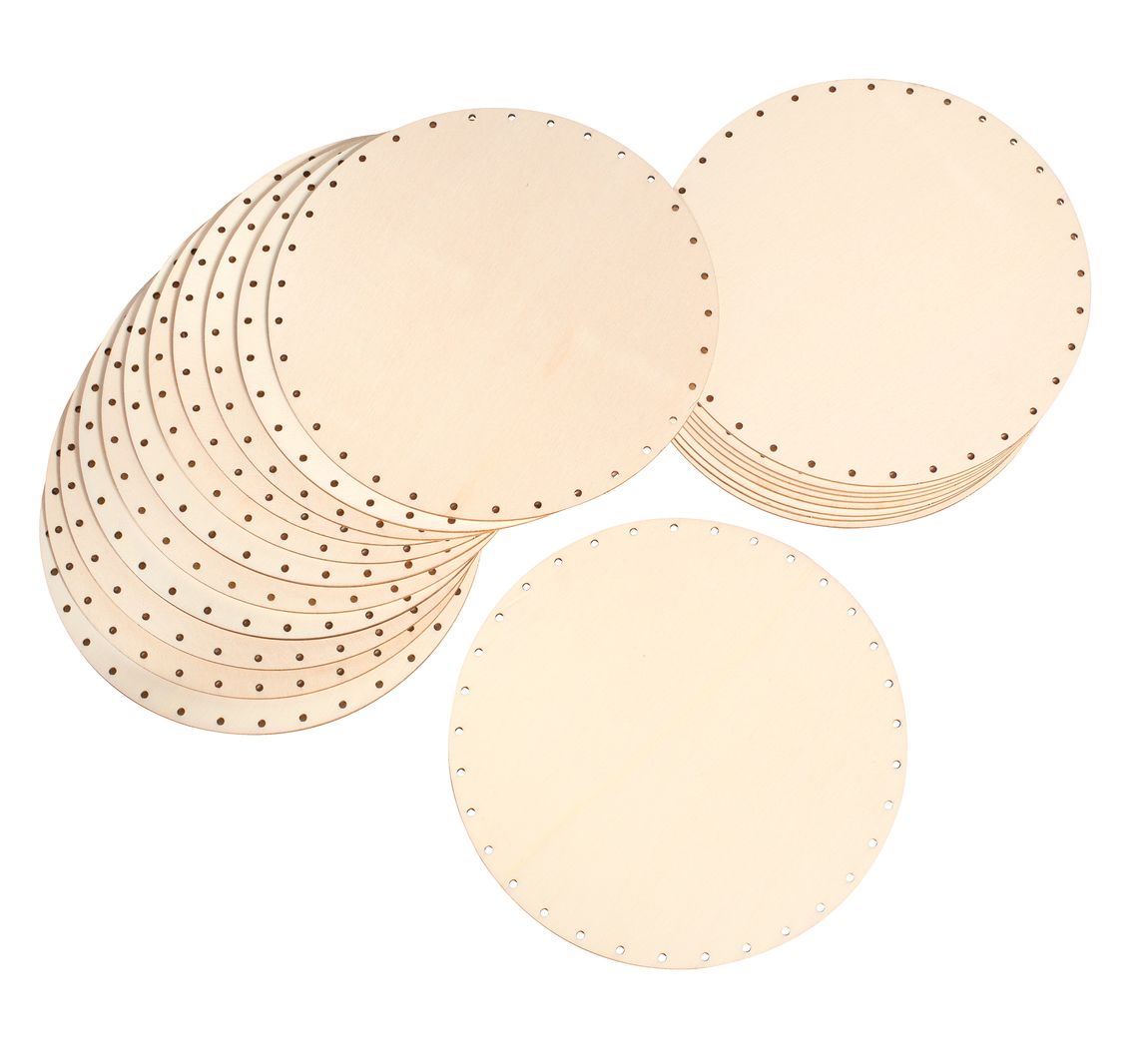 20 Peddigrohr-Böden rund, 3 mm, VBS Großhandelspackung - Ø 20 cm