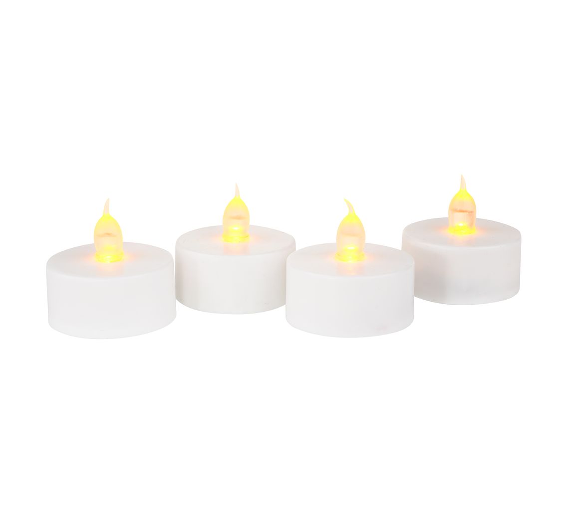 VBS LED-Teelichter, 4 Stk. mit Timer