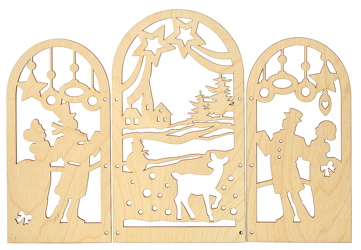 Triptychon "Christmas", aus Sperrholz | VBS Hobby Bastelshop