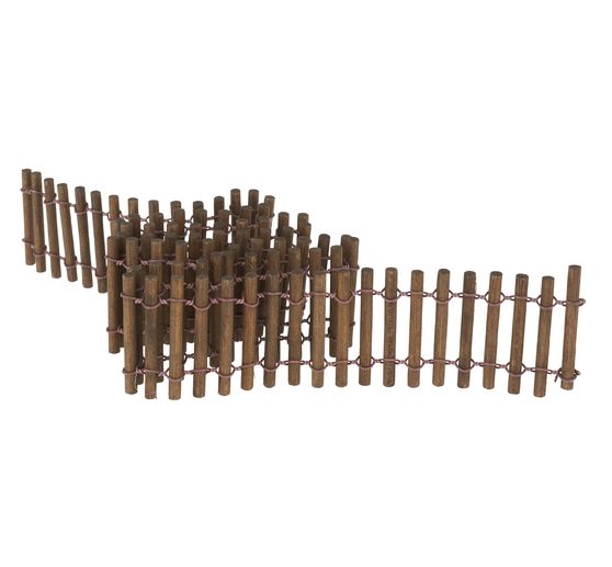 Vbs Rundholz Zaun Ca 80 X 5 Cm Braun