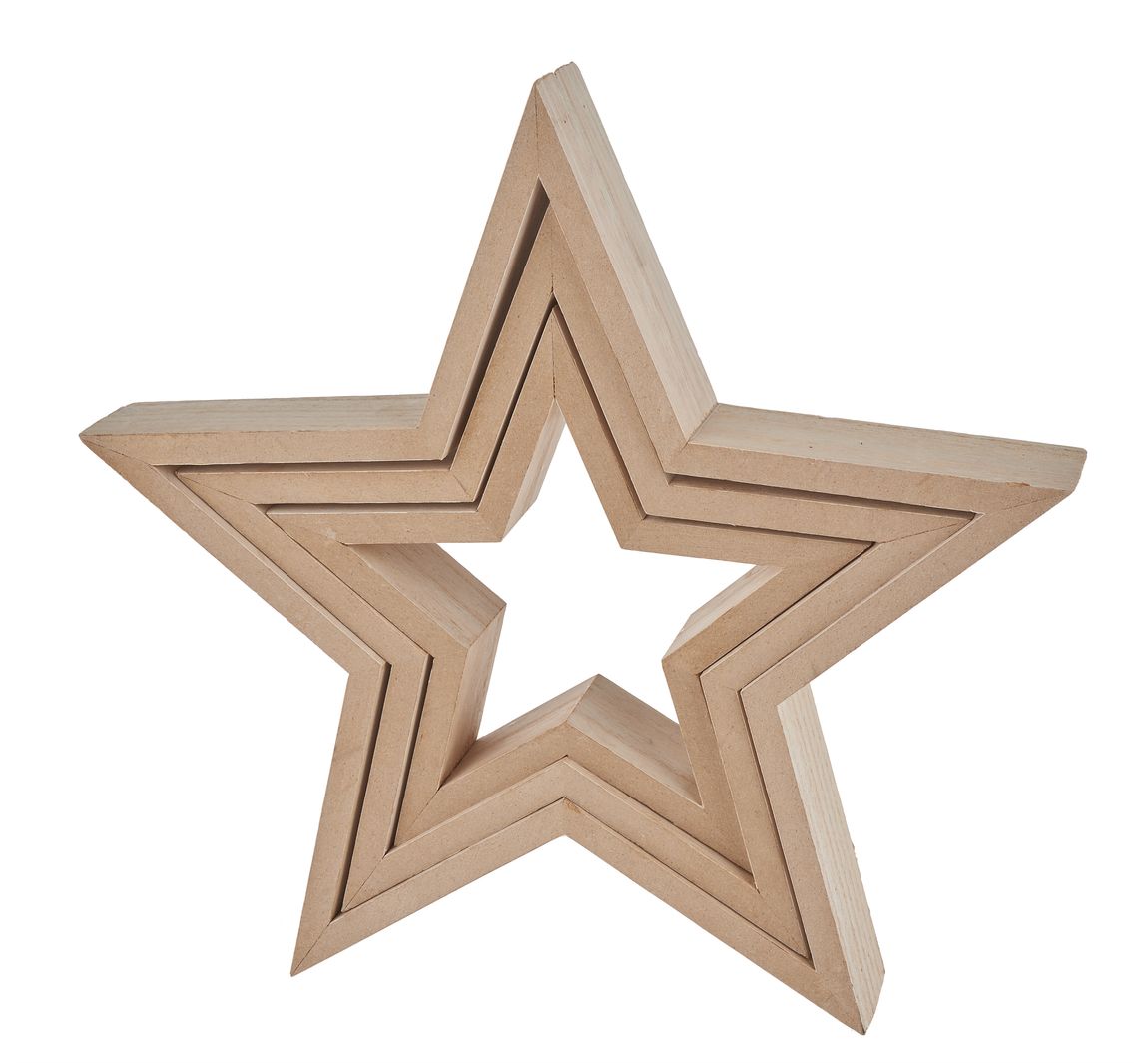 Schablonen Sterne Aus Holz Sägen Vorlagen VBS Holz-Sterne "Frame" | VBS Hobby Bastelshop