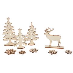 Basteln Zu Weihnachten Mit Holz Bastelmaterial