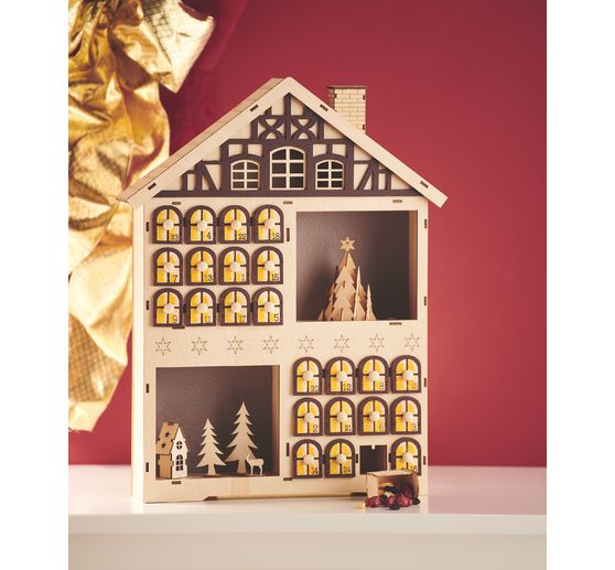 Holz Steckmotiv Haus Im Wald Sperrholz Vbs Hobby Bastelshop