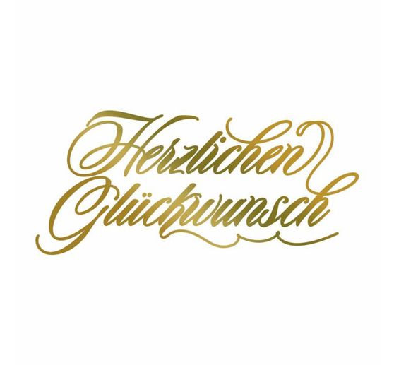 Herzlichen Gluckwunsch Schriftzug Design Premium Vektor