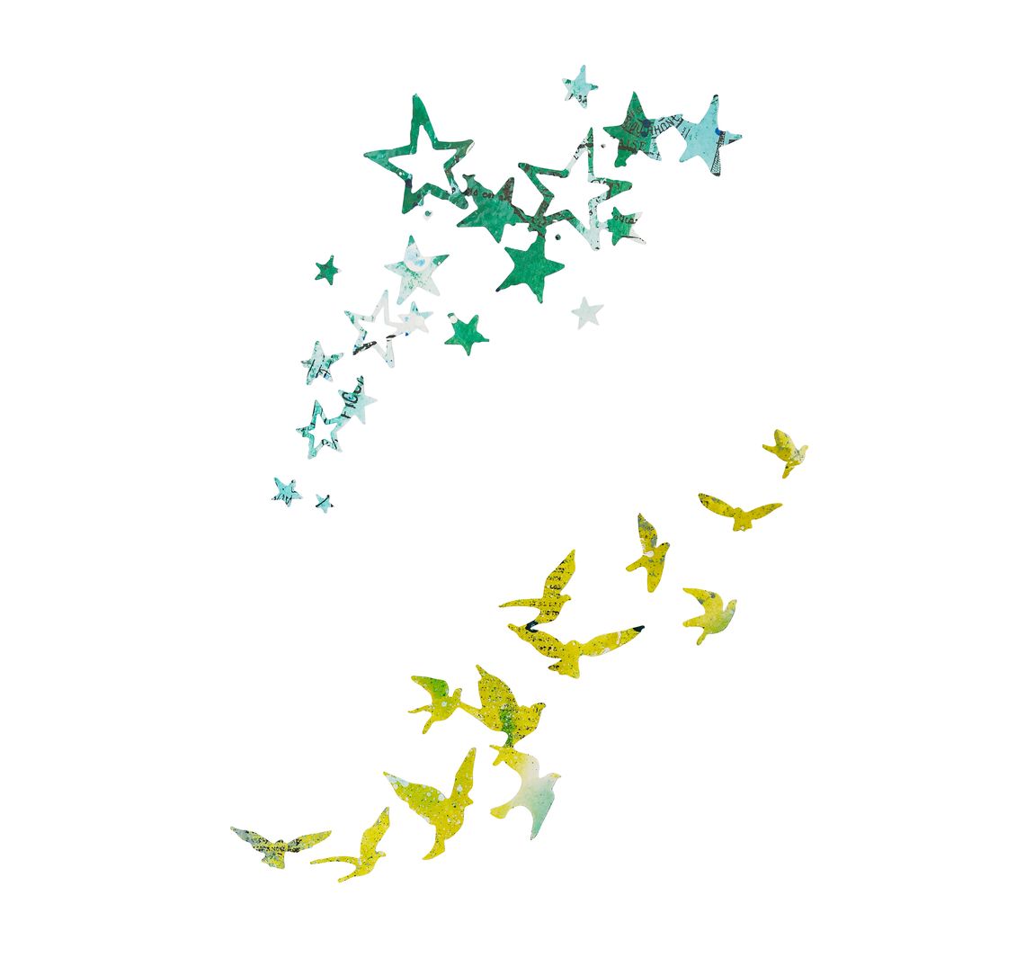 Sizzix Thinlits Stanzschablone Birds and Stars