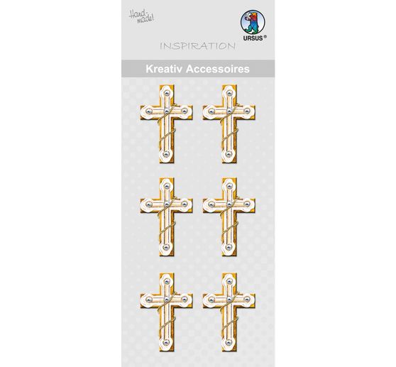 Kreativ Accessoires "Kreuz", 6 Stück