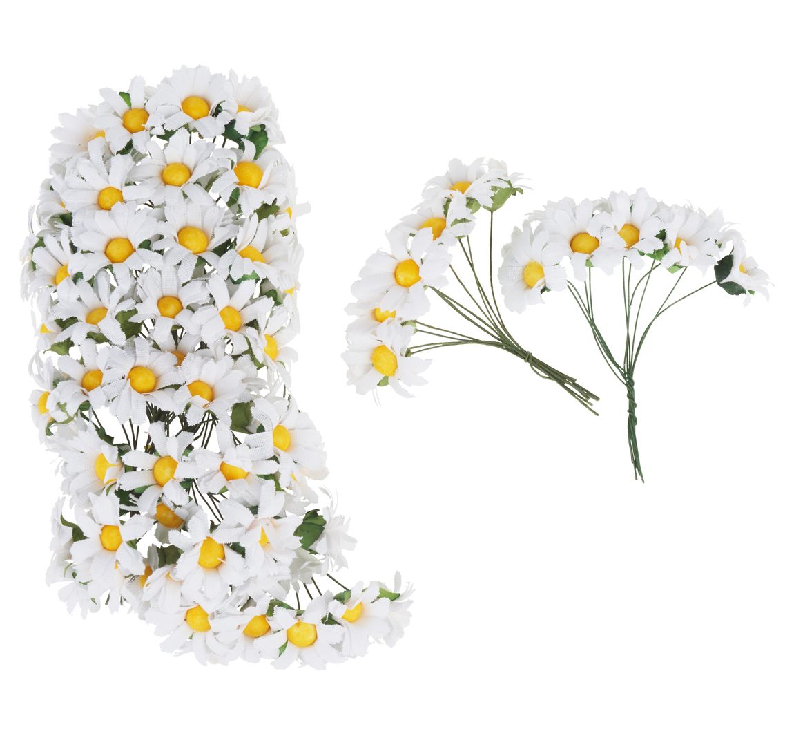 100 Papierblüten, Ø 3 cm, VBS Großhandelspackung