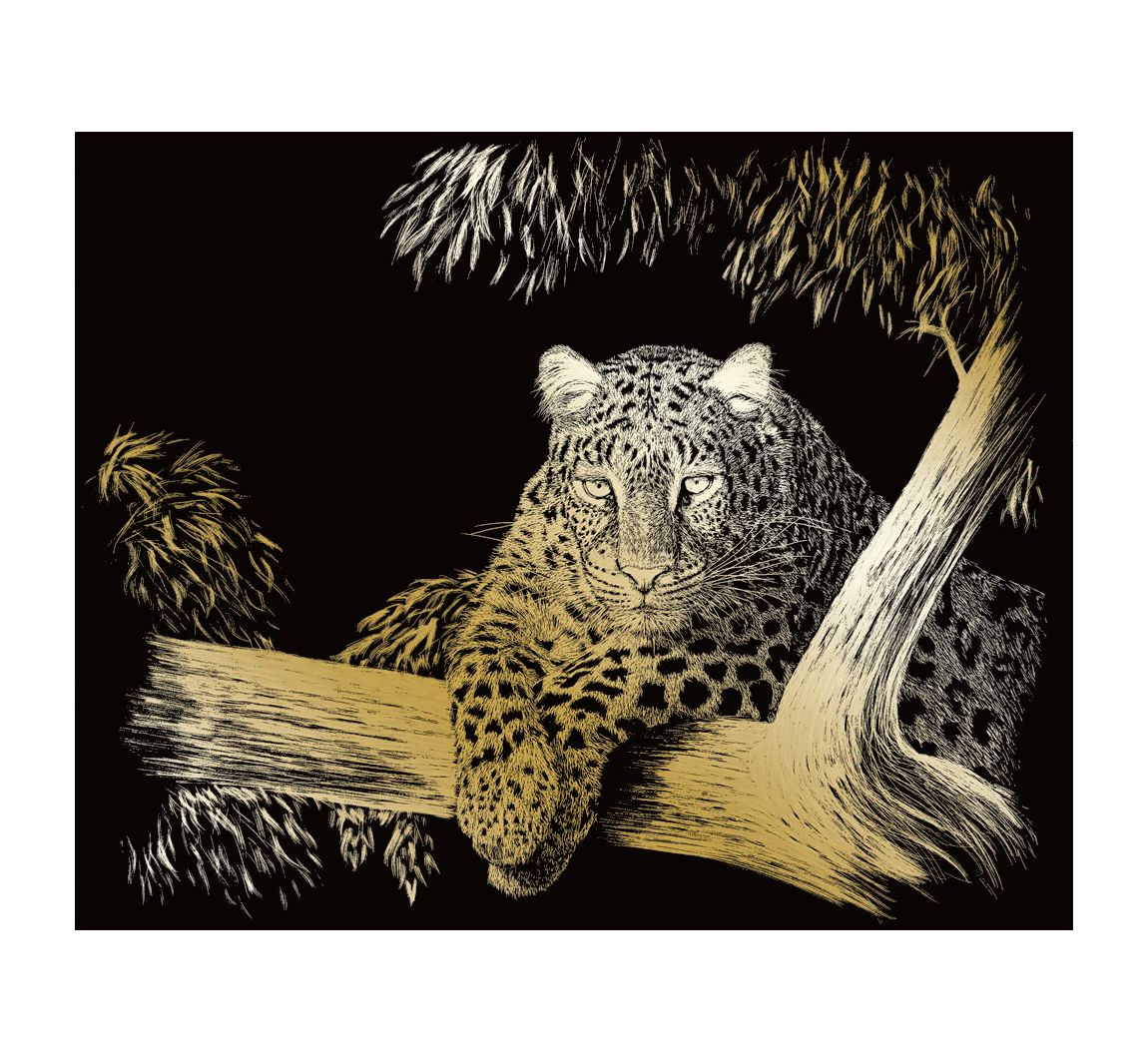 Kratzbild Gepard