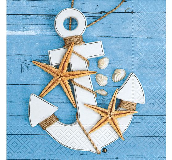 Je 20 Stuck Pro Packung Unbekannt 2er Set Maritime Servietten Mit