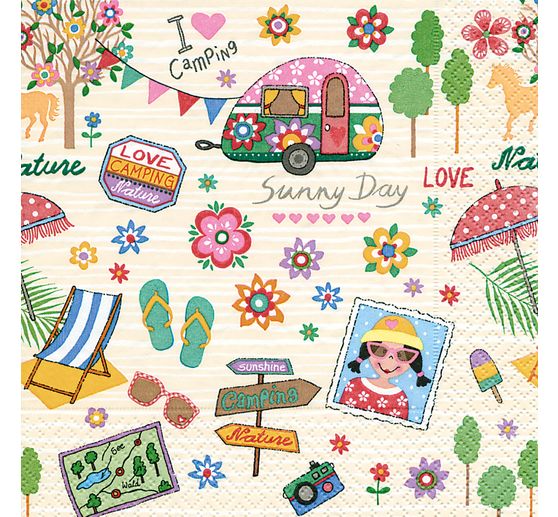 Stoff Happy Campers A Henry Fabrics A