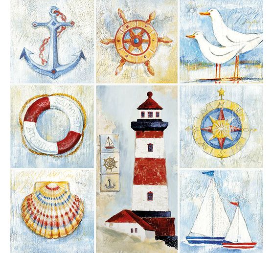 Myo Stoffe Meer Und Seefahrt Maritime Motive Patchworkstoffe