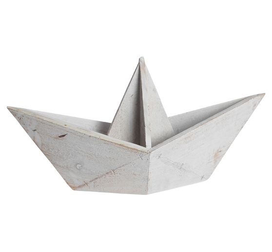 Schiff Origami Weiß Antik