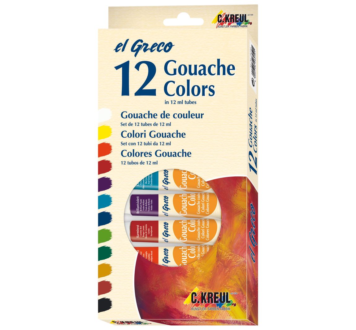KREUL el Greco Gouachefarben-Set