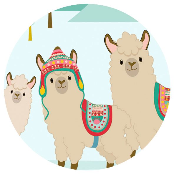 Motiv Fotokarton Lama 2 Vbs Hobby Bastelshop