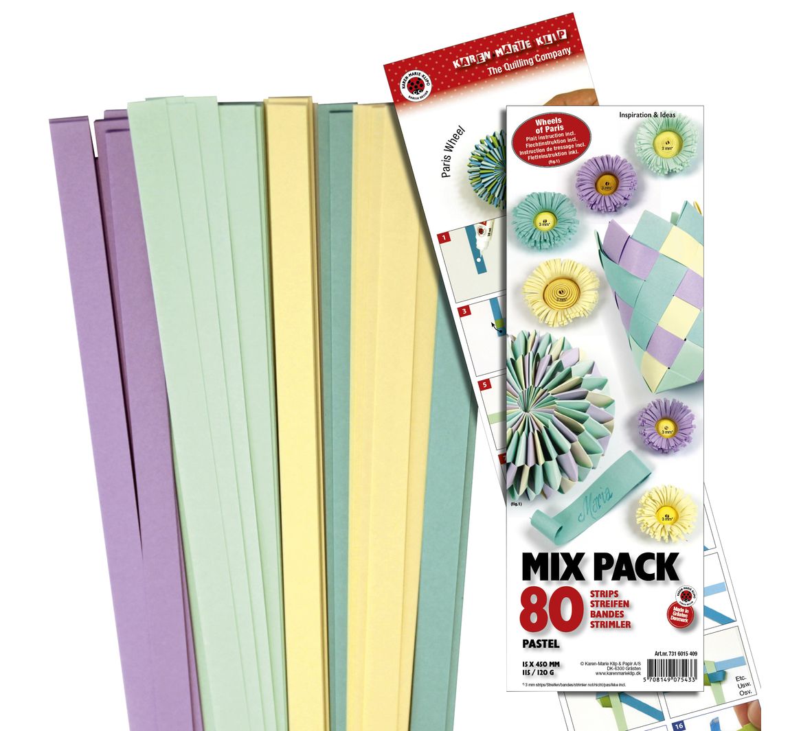 Karen-Marie Papierstreifen Pastell-Mix