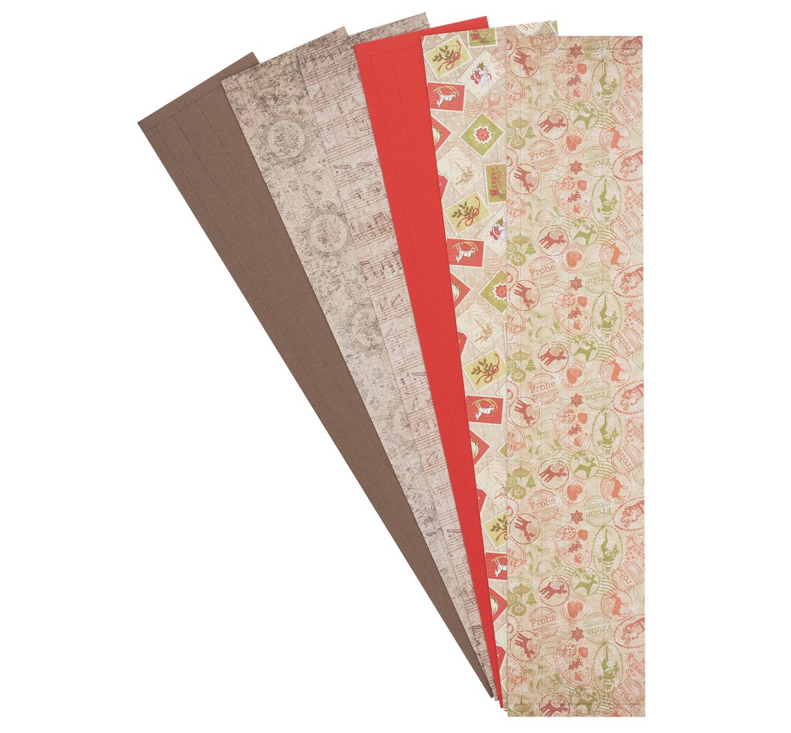 Papierstreifen-Set Frohe Weihnachten, 90 Streifen