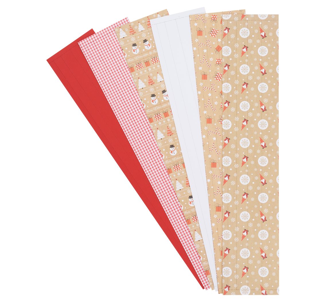 Papierstreifen-Set Santa, 90 Streifen