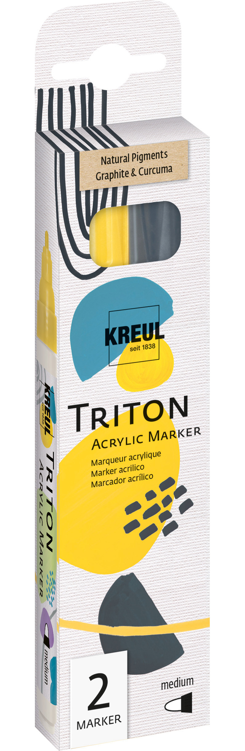 Feutre acrylique Triton Acrylic Marker fine - Noir - C. Kreul