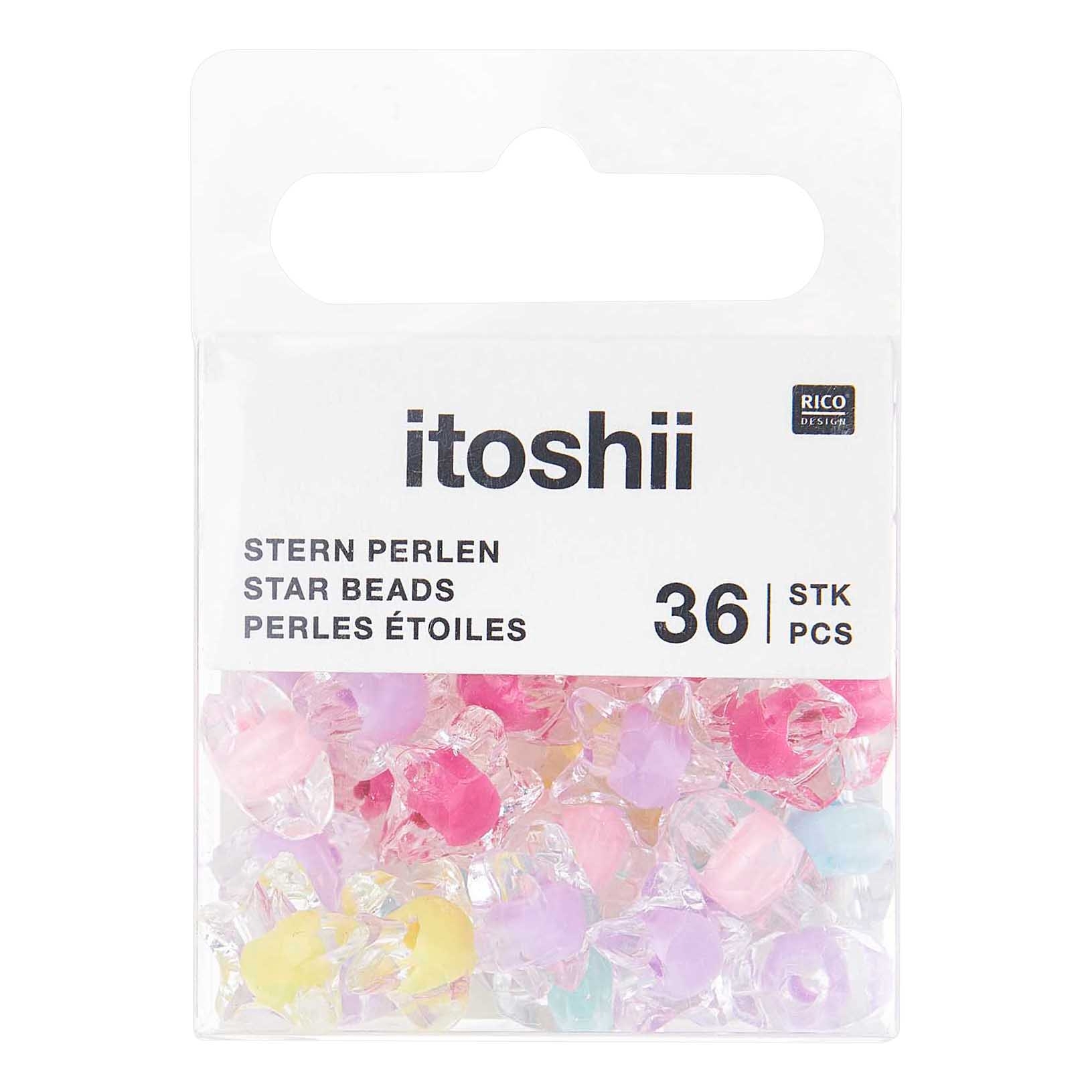 Ipotkitt 100 Stück Bunte Glas-Sternperlen – 8 Mm, Für DIY Schmuck, Armband, Ohrringe