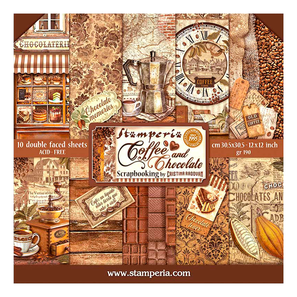 Calendrier Mural 2024 - 30 x 29 cm COFFEE AND CHOCOLATE