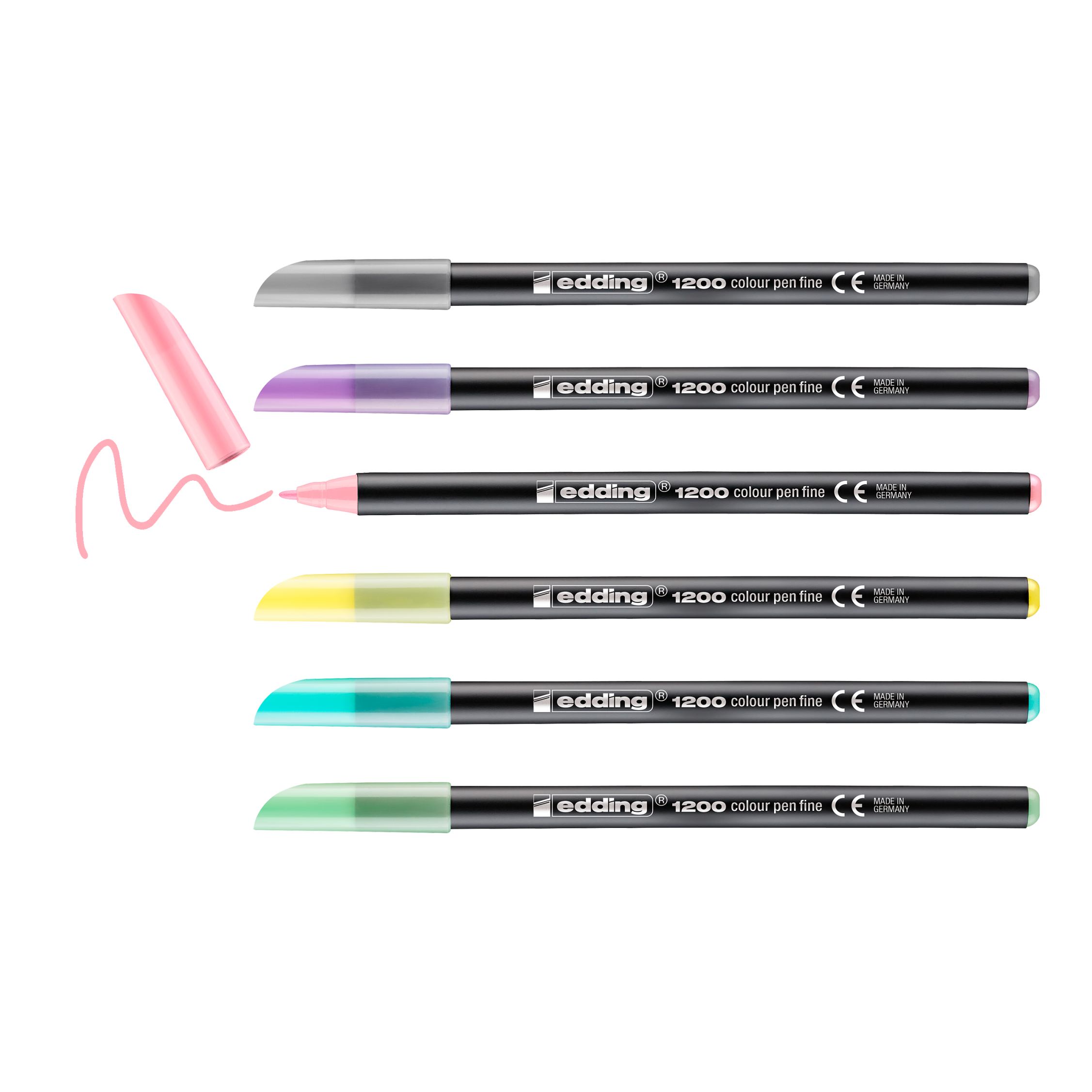 edding 1200 Fasermaler colourpen pastell, 1mm, beerig Lavendel | duo