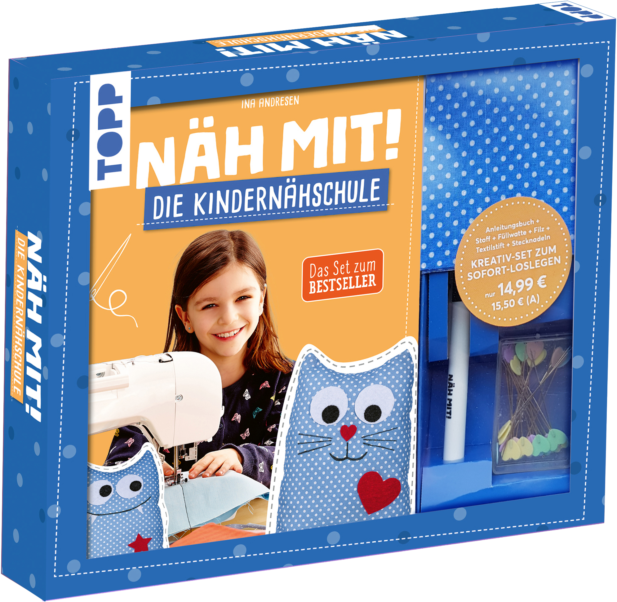 DIY Nähset Für Kinder – Süße Filztiere Zum Basteln & Nähen Lernen | Inkl. Garn & Nadeln | Perfekt Für Anfänger