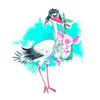 Serviette "Piggy new Baby, blue"