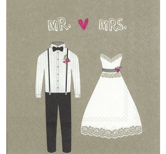 Serviette "Mr. & Mrs."