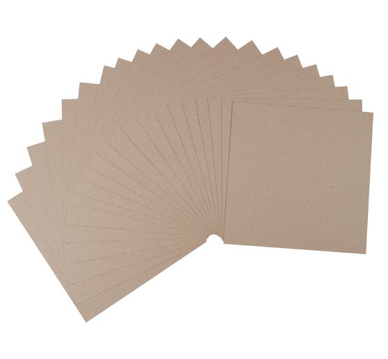 Kraftkarton 30,5 x 30,5 cm, 20 Blatt