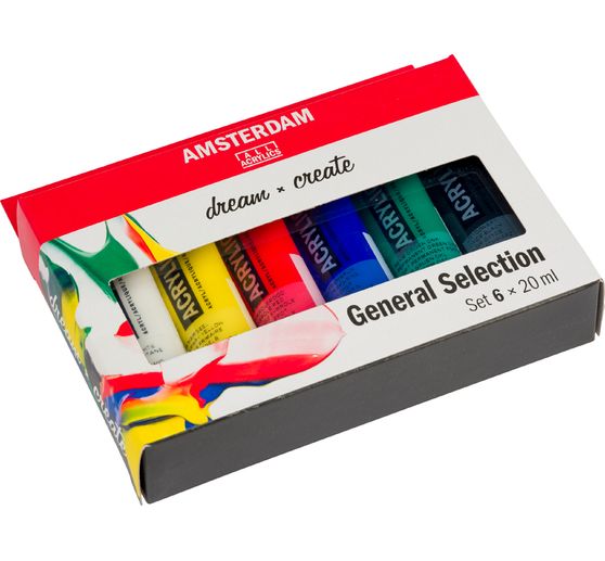 Talens AMSTERDAM Acrylfarben-Set "General Selection 6"