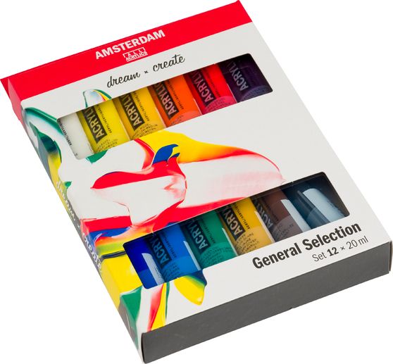 Talens AMSTERDAM Acrylfarben-Set "General Selection 12"