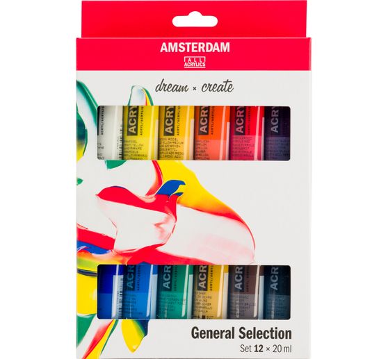 Talens AMSTERDAM Acrylfarben-Set "General Selection 12"