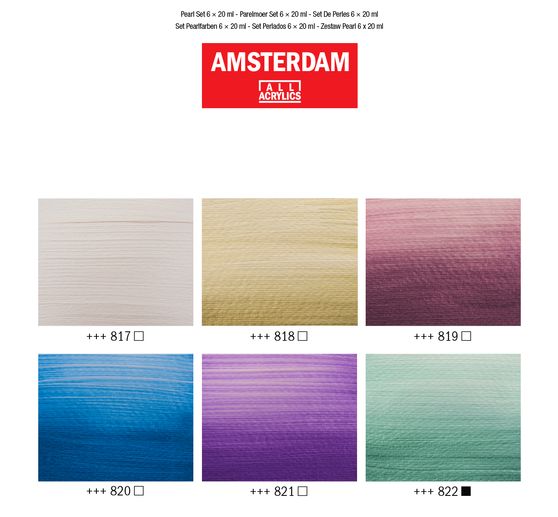 Talens AMSTERDAM Acrylfarben-Set "Pearlescent"