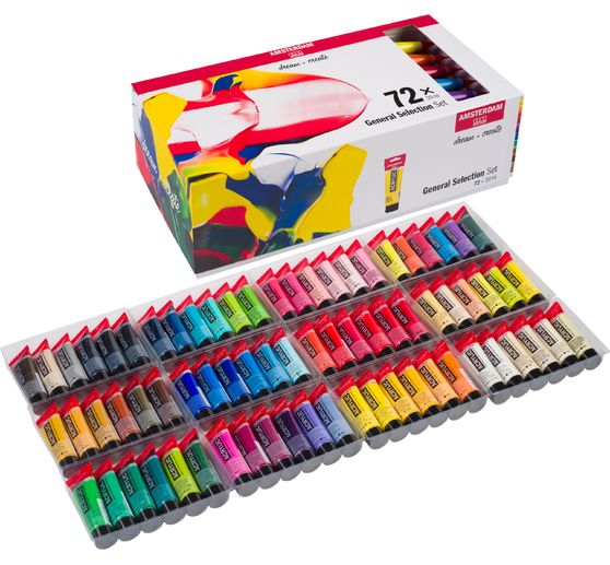 Talens AMSTERDAM Acrylfarben-Set "All in", 72 x 20 ml