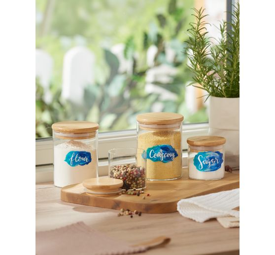 VBS Vorratsglas "Bini" mit Bambusdeckel