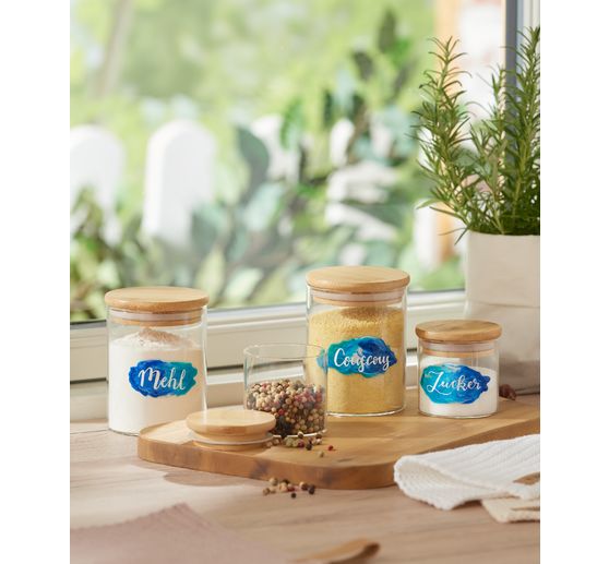 VBS Vorratsglas "Bini" mit Bambusdeckel