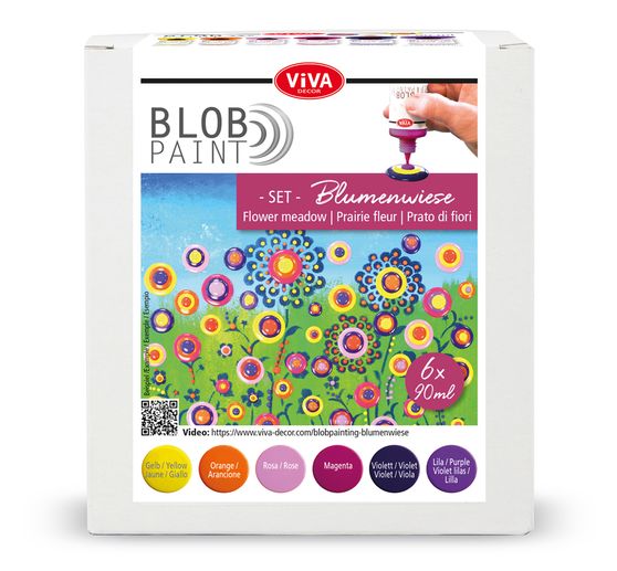 Viva Decor Blob Paint Farb-Set "Blumenwiese"