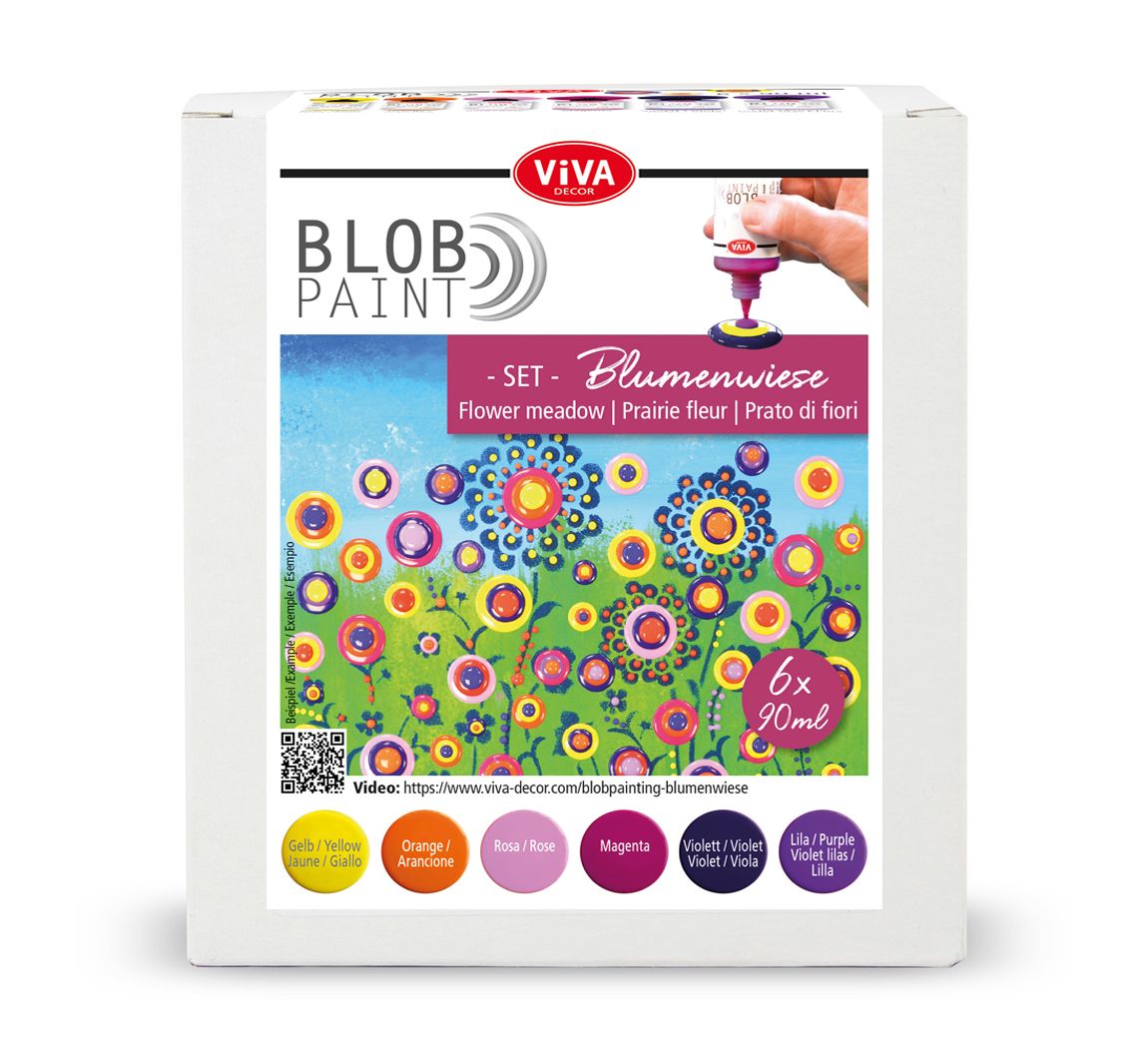 Viva Decor Blob Paint Farb-Set "Blumenwiese"