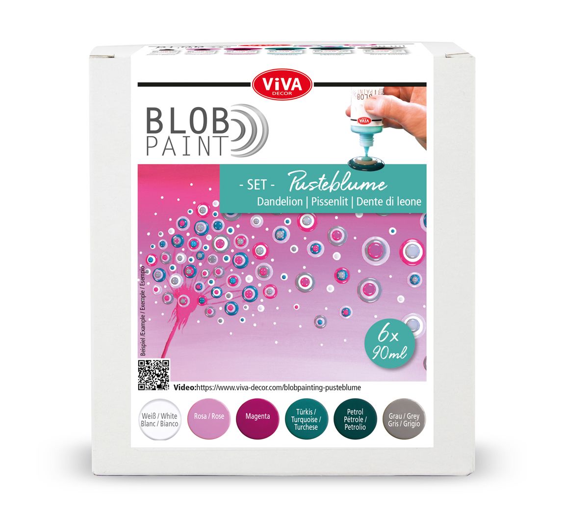 Viva Decor Blob Paint Farb-Set "Pusteblume"