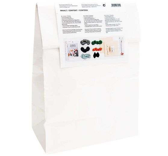 Rico Design Punch Needle Set "Kissen Blumen"