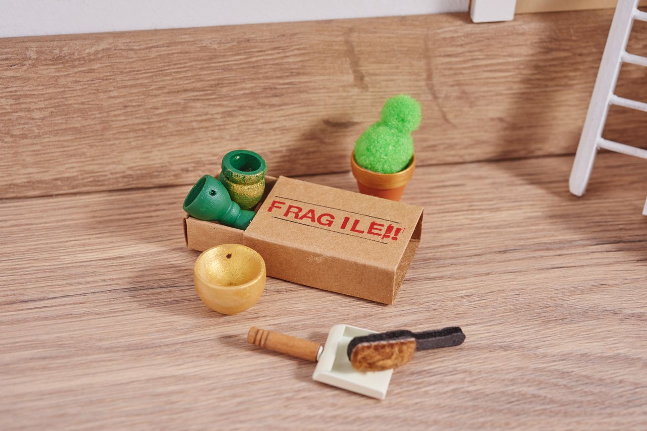 Größe 10 cm Miniatur Blech-Schaufel rostig mit Holzstiel Krippenwerkzeuge.