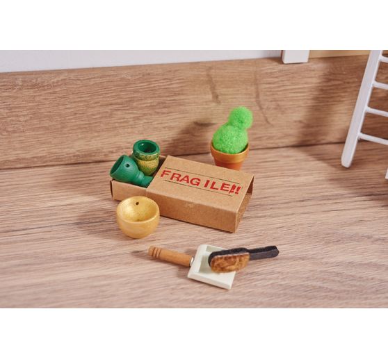 Miniatur Besen und Schaufel