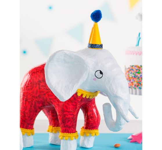 African elephant, paper mache